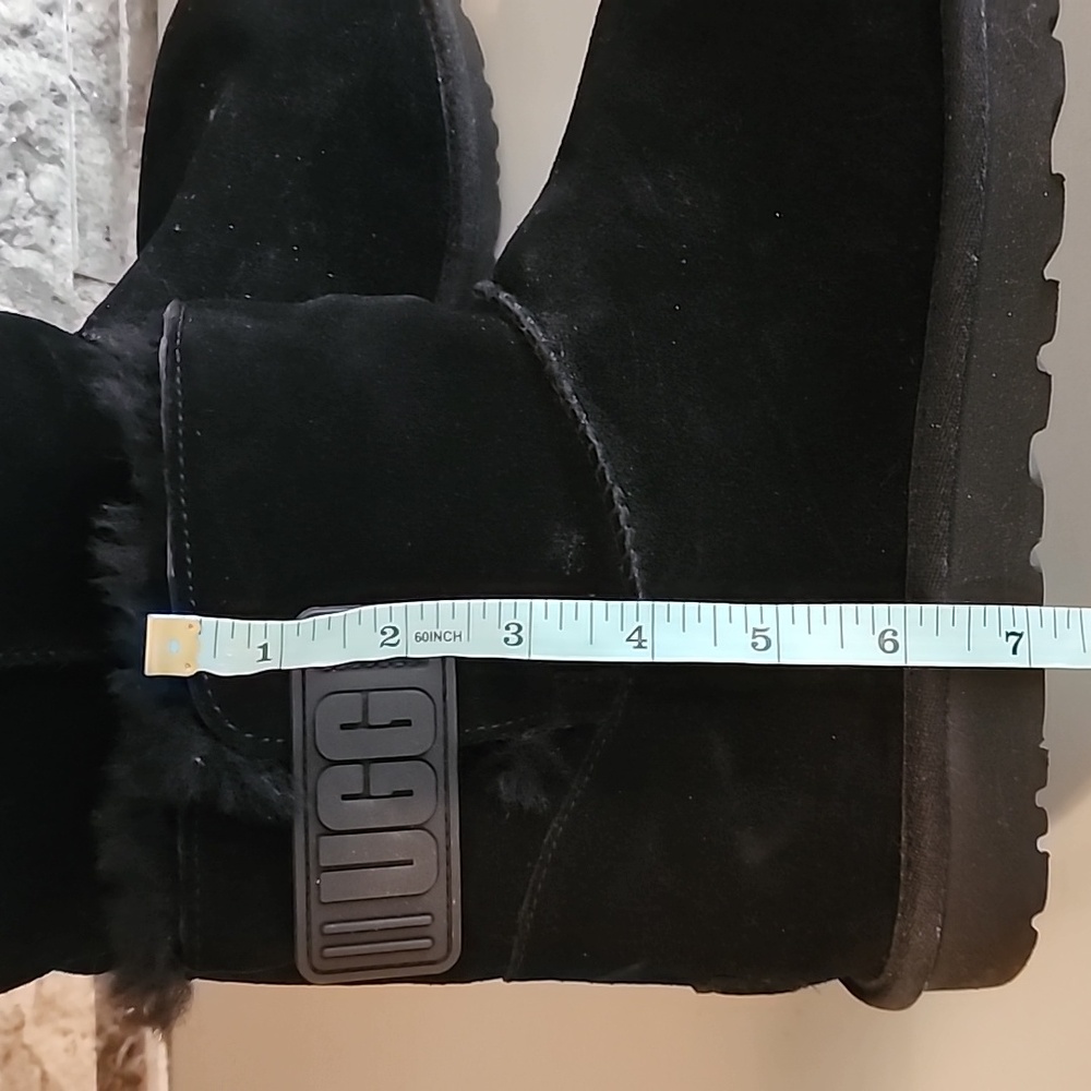 UGG  Black Fur-Lined Boots - Picture 7 of 10